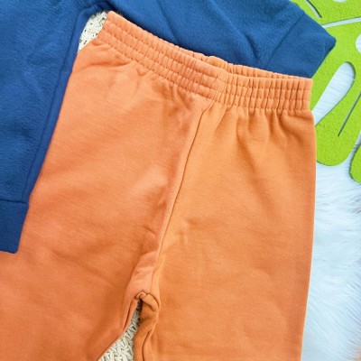 Conj. Jaqueta Winter em Fleece com Capuz e Calça de Moletom - Marinho e Marinho